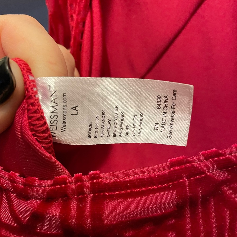 Weissman Lyrical Dance Costume -Red - image 5